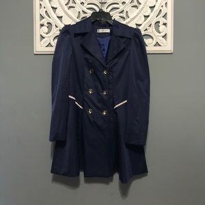 Blue rain / pea coat